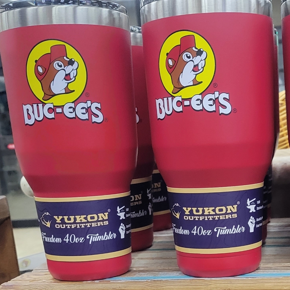 Buc-ees 40oz Yukon Tumbler Red Cup New - ONYL 1 -